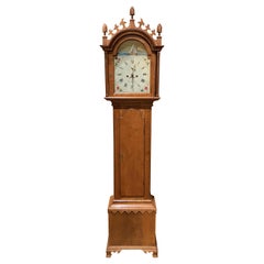 Reproduction of a Thomas Jackson, CT Tiger Maple Tall Clock by William G Towne