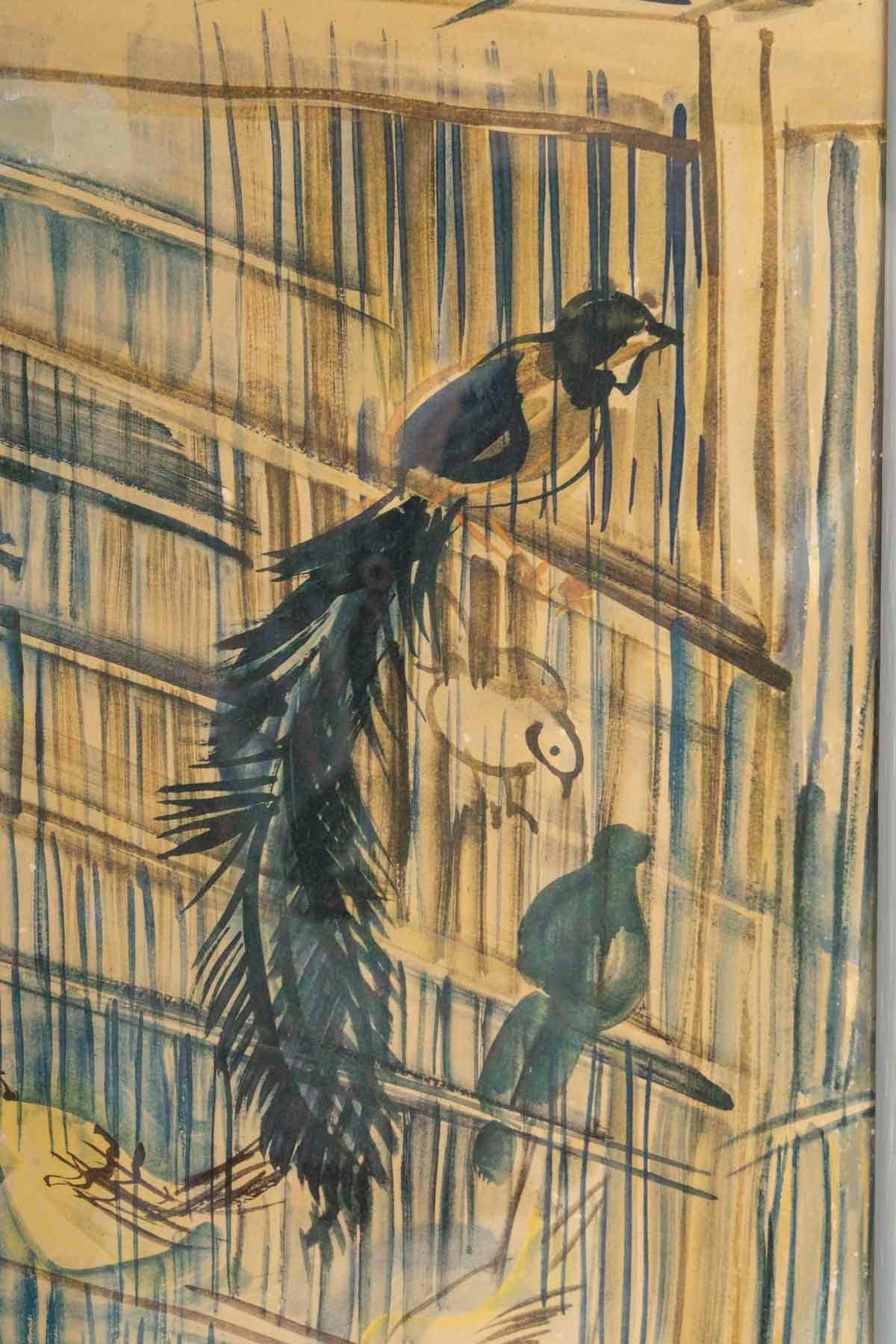 Mid-Century Modern Reproduction de Raoul Dufy encadrée, XXe siècle. en vente