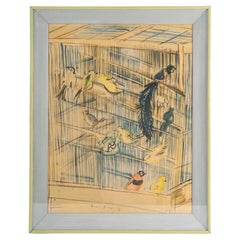 Reproduction de Raoul Dufy encadrée, XXe siècle.