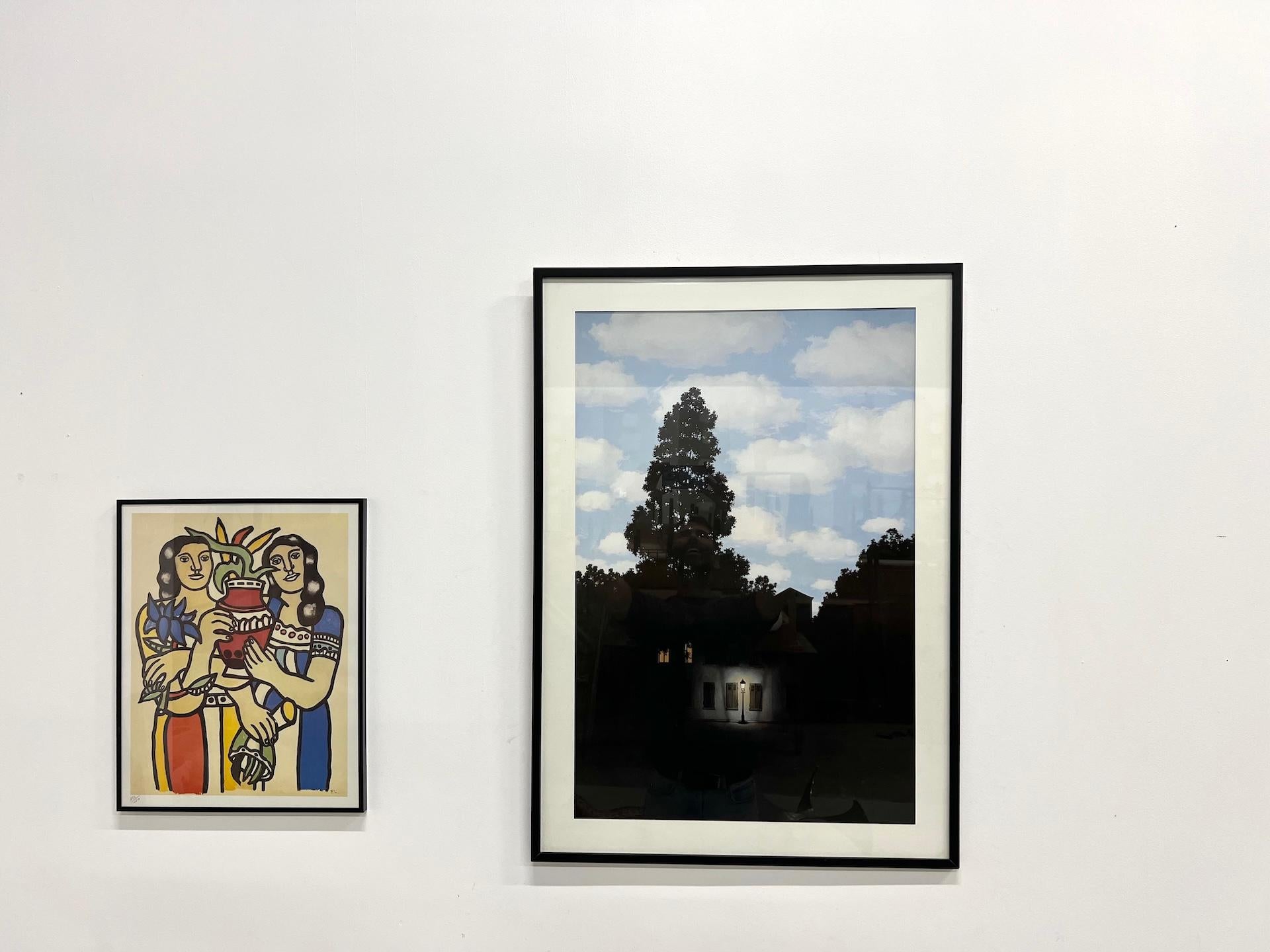 Reproduktion von Das Reich des Lichts von René Magritte im Zustand „Gut“ im Angebot in LYON, FR