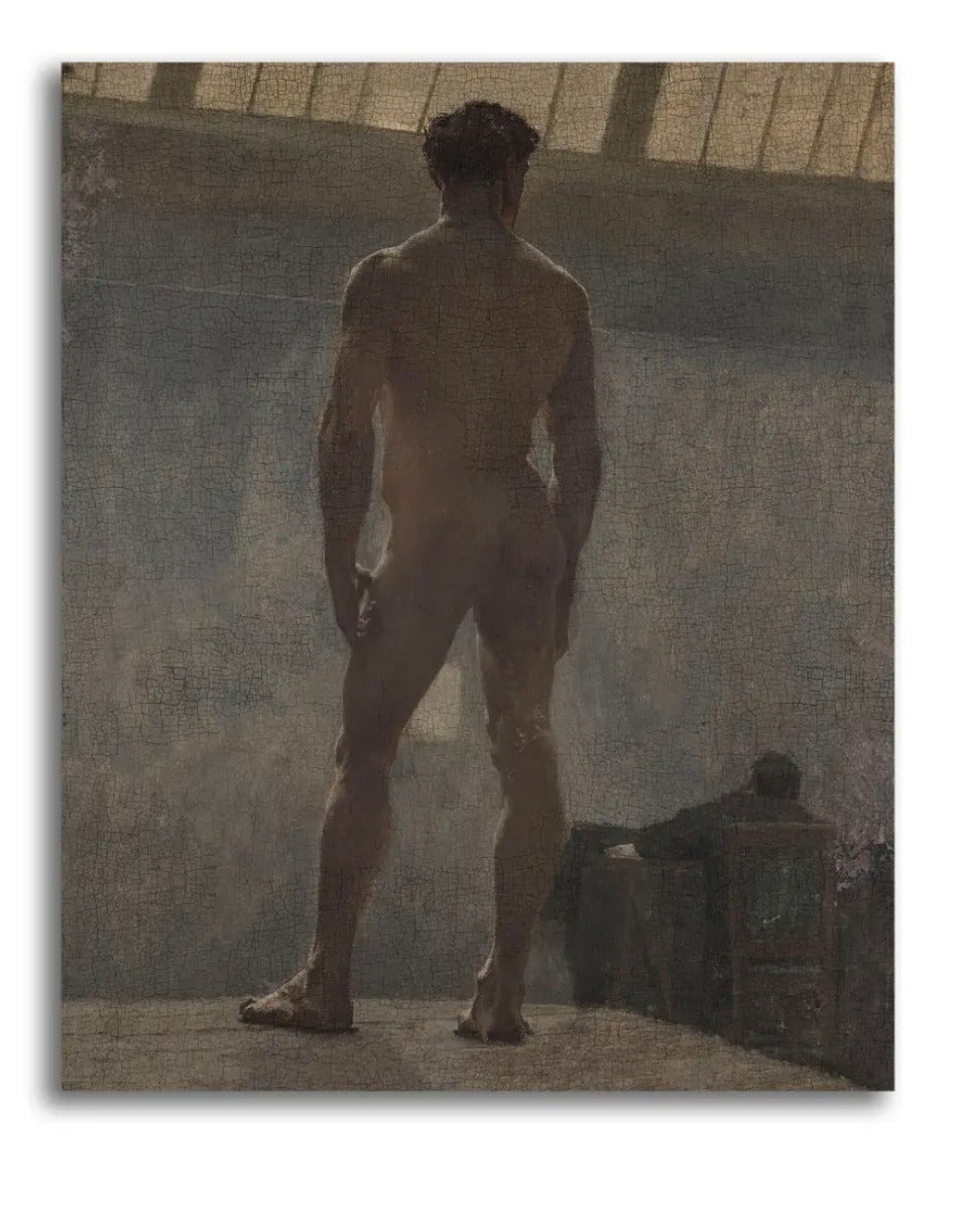 Reproduction of the Painting "Académie de Dos" by Gilbert-Jean Amédée