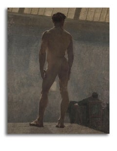 Reproduction of the Painting "Académie de Dos" by Gilbert-Jean Amédée