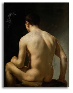 Reproduction of the Painting "Demi-Figure" by Édouard Nodin