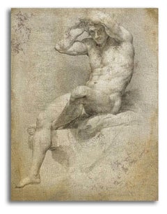 Reproduction of the Painting "Nu Académique" by Pompeo Batoni