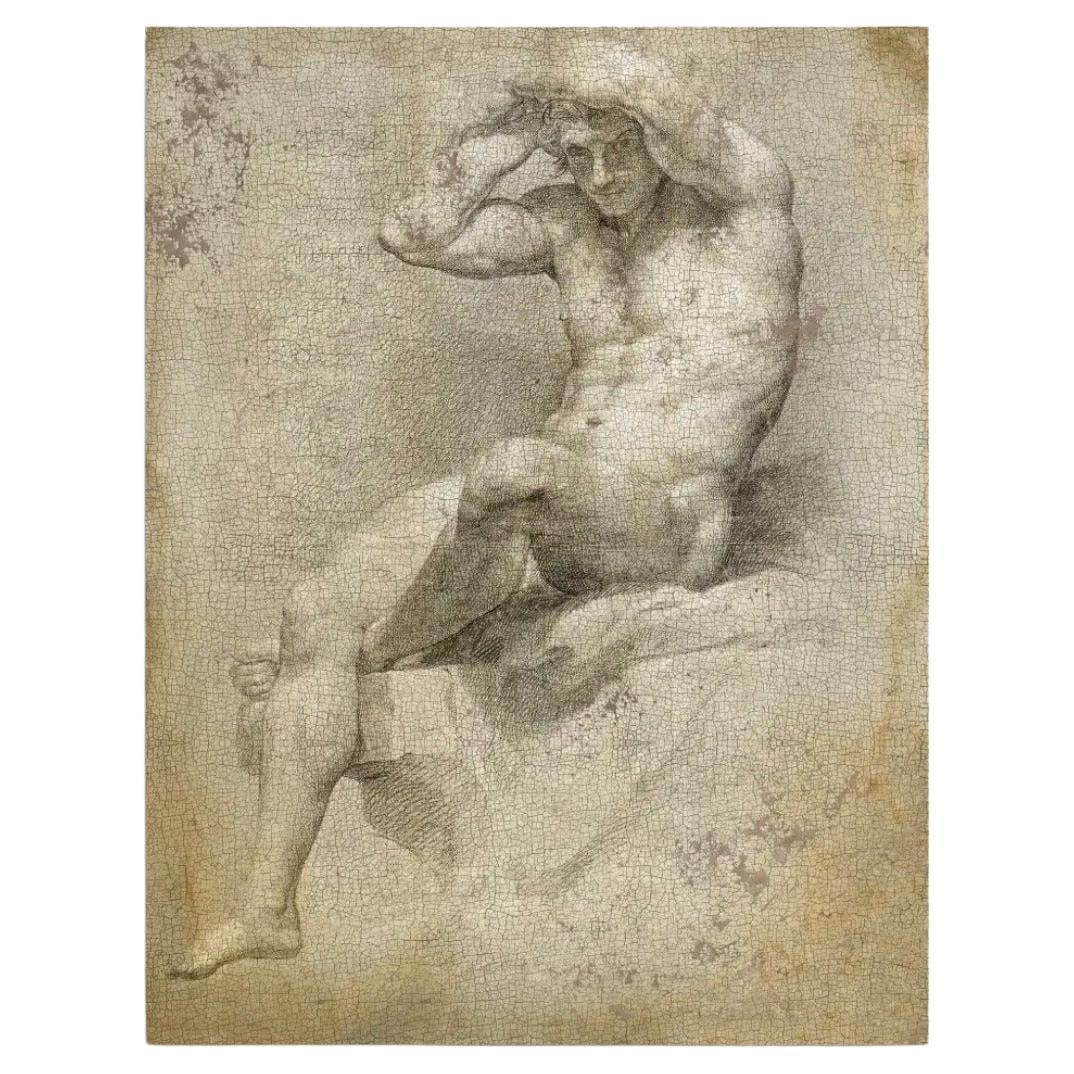 Reproduction of the Painting "Nu Académique" by Pompeo Batoni