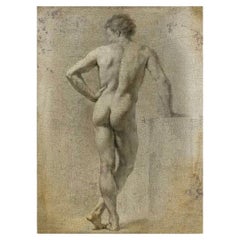 Reproduction of the Painting "Nu Masculin" by Anton Raphael Mengs