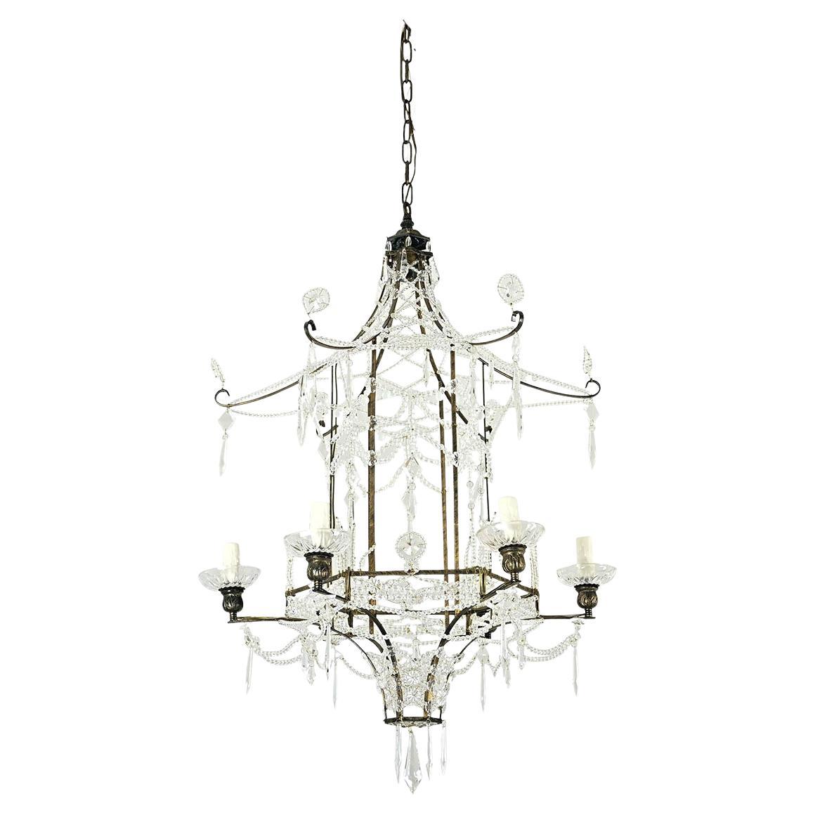 Reproduction Pagoda Chandelier