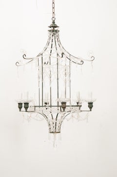 Reproduction Pagoda Style Lantern Chandelier