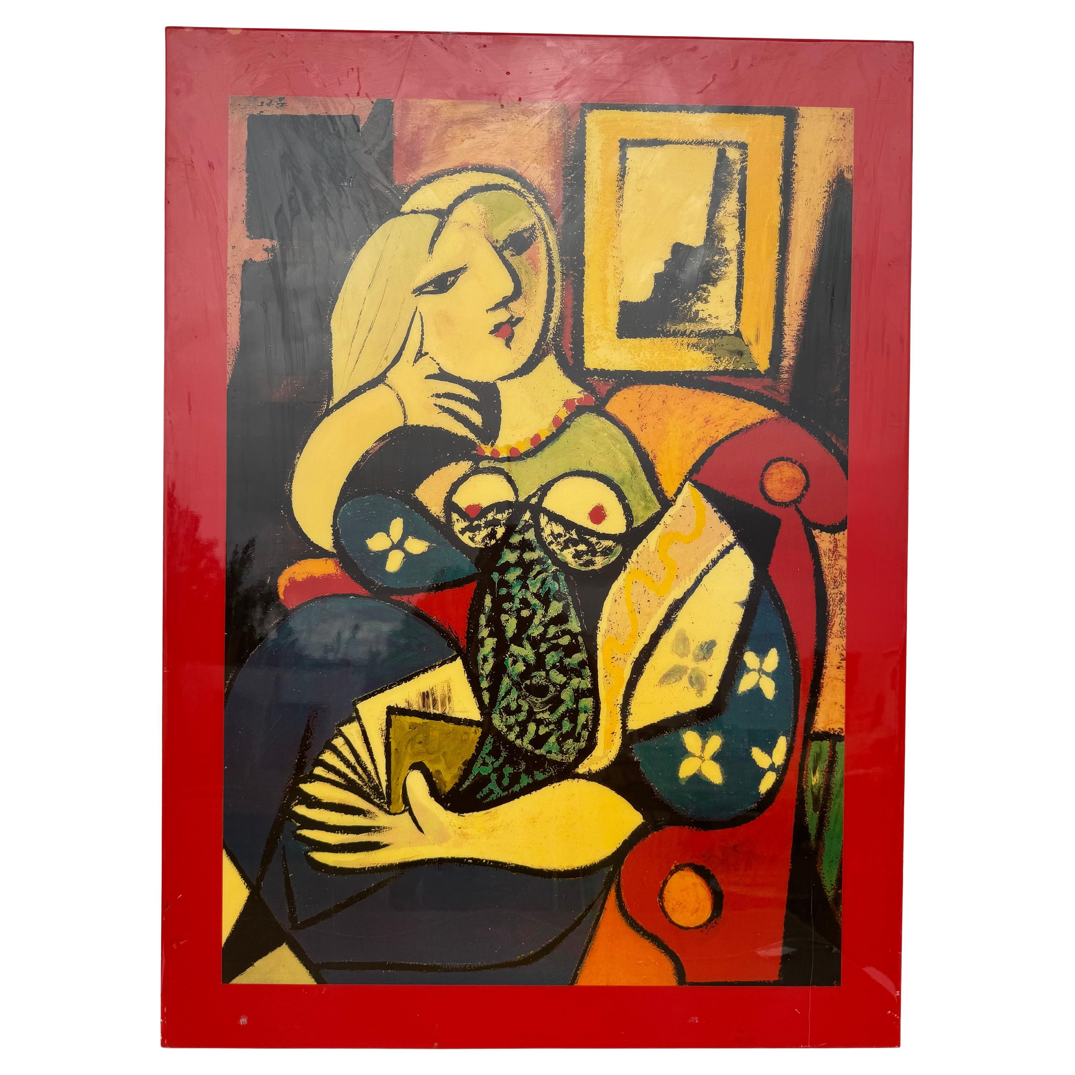Reproduction du poster laqué de Picasso sur carton 45" x 33".