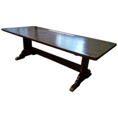 Reproduction Pine Trestle Table