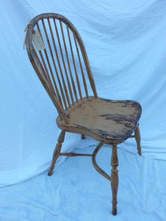 Reproduction Spindle Back Pumpkin Color Side Chair