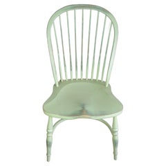 Reproduction Stick Back Side Chair in Light Green Paint