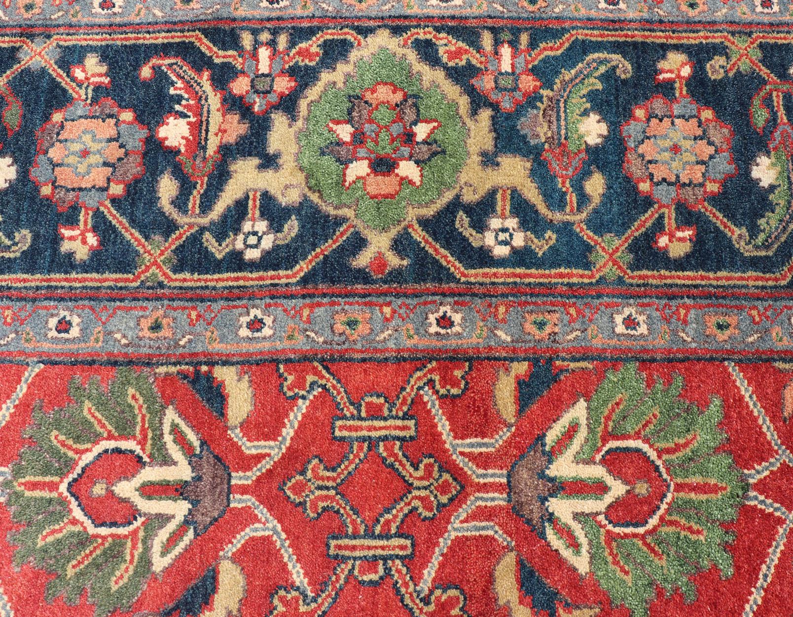 Reproduction Sultanabad-Mahal All-over Floral Hand-Knotted Carpet  1