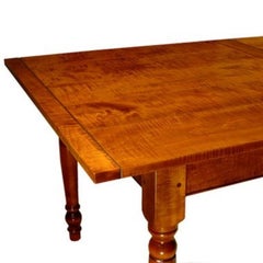Reproduction Tiger Maple Farm Table