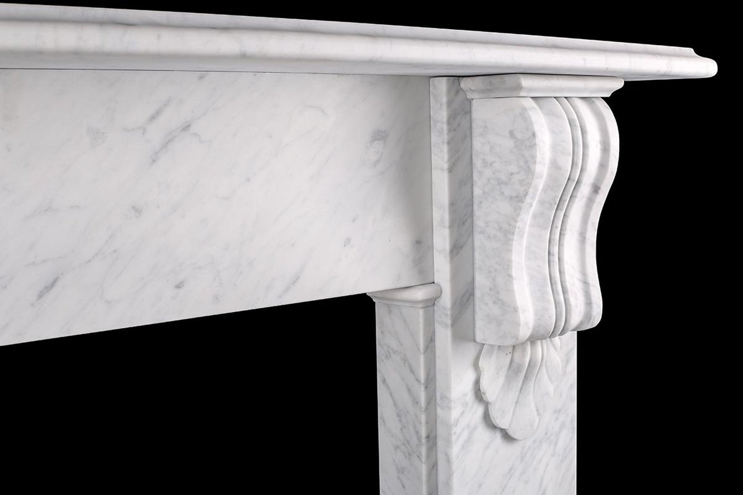 Reproduction Victorian Corbel Fireplace Surround In Italian White