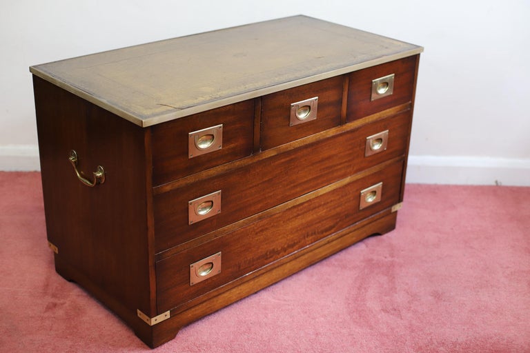 Reprodux Bevan Funnell Beautiful Campaign Style Chest Of Drawers