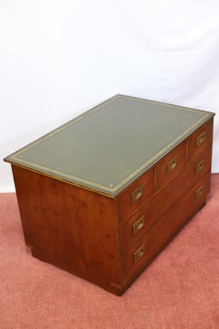 Reprodux Bevan Funnell Beautiful Pair Of Yew Military Campaign Style Chest