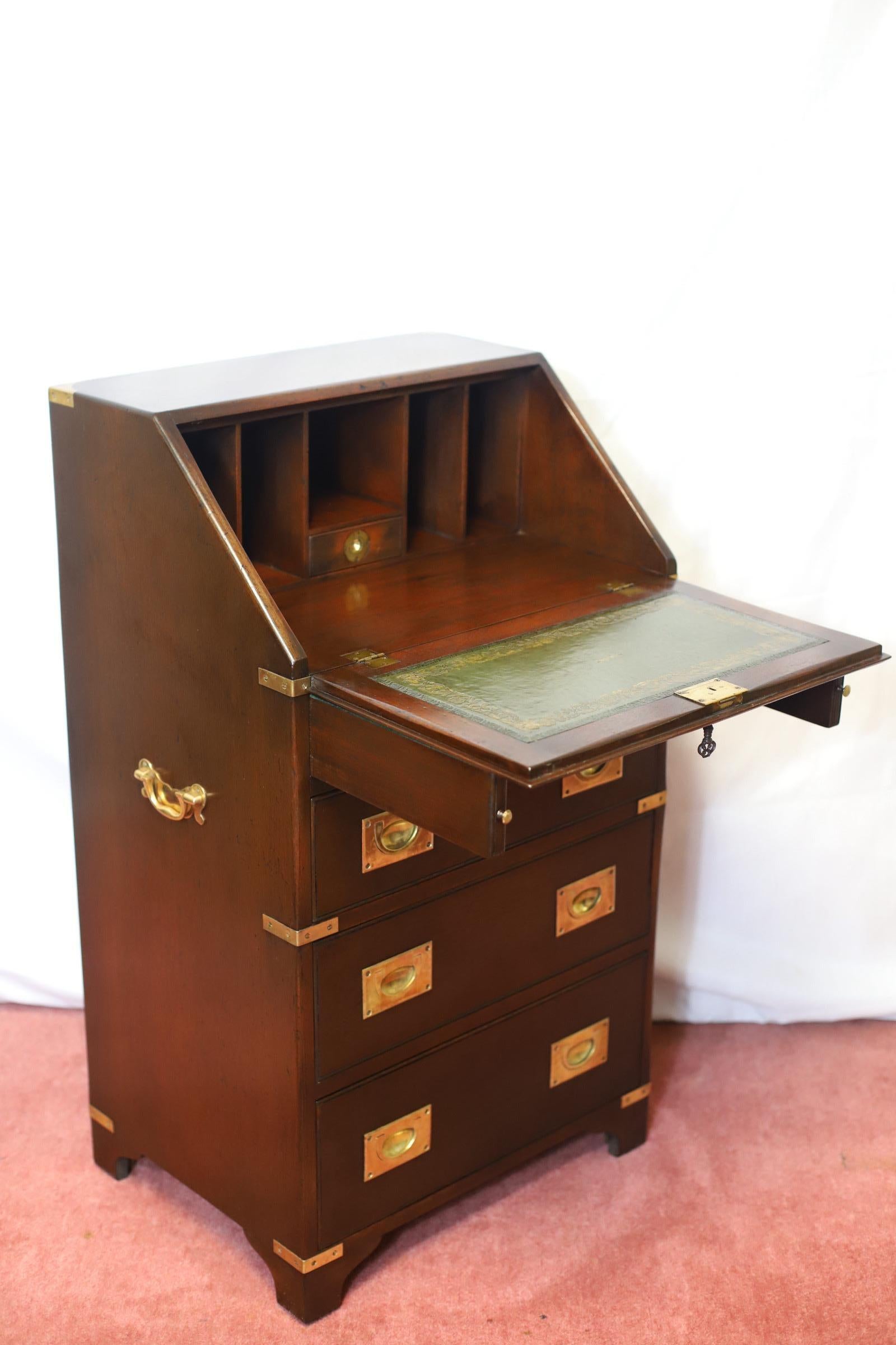 Reprodux Bevan Funnell Lovely Campaign Style Bureau For Sale 2