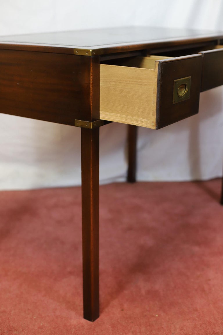 Reprodux Bevan Funnell Lovely Military Campaign Style Writing Desk
