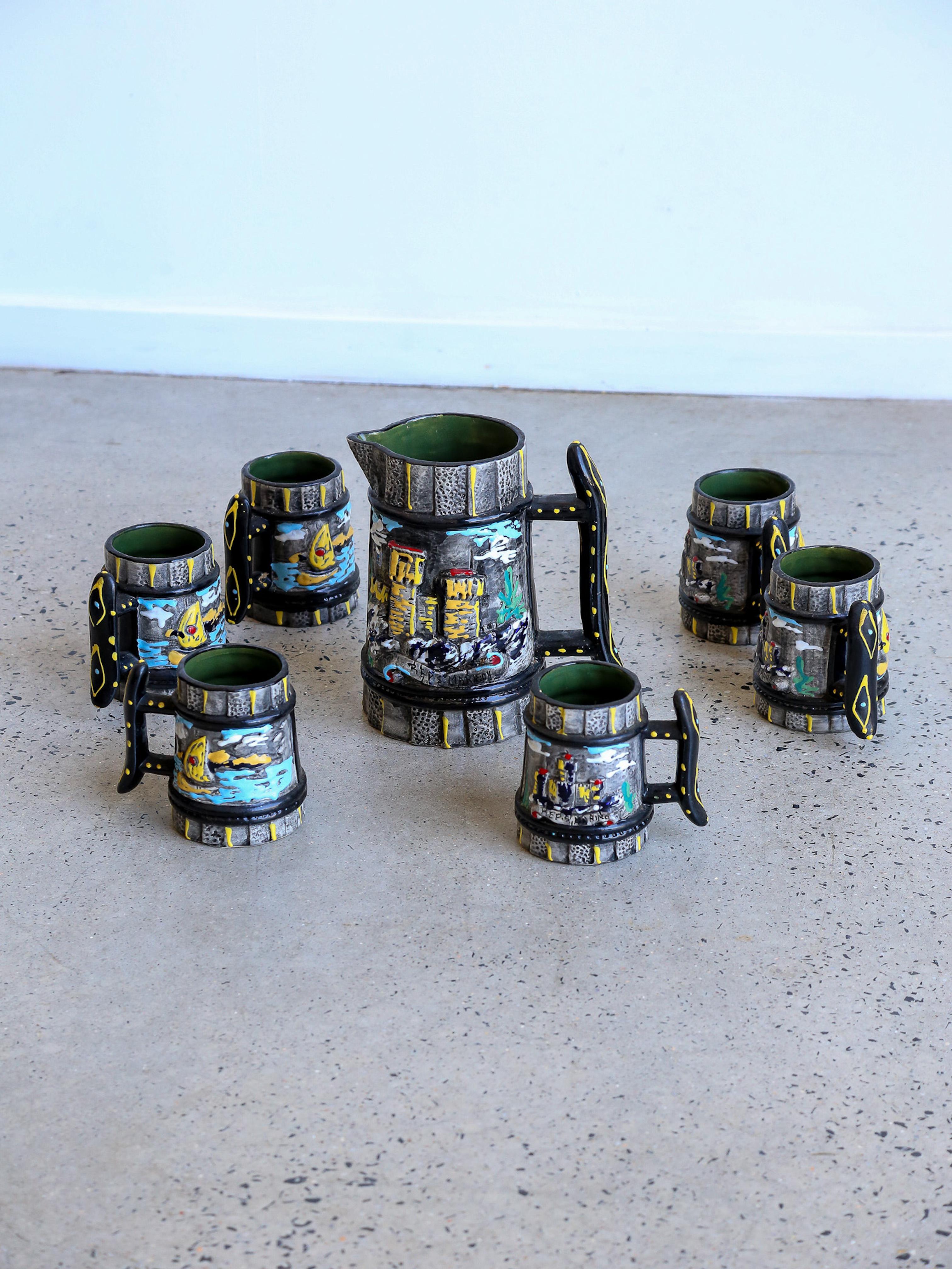 Repubblica Di San Marino Water Jug Set of Seven For Sale 3