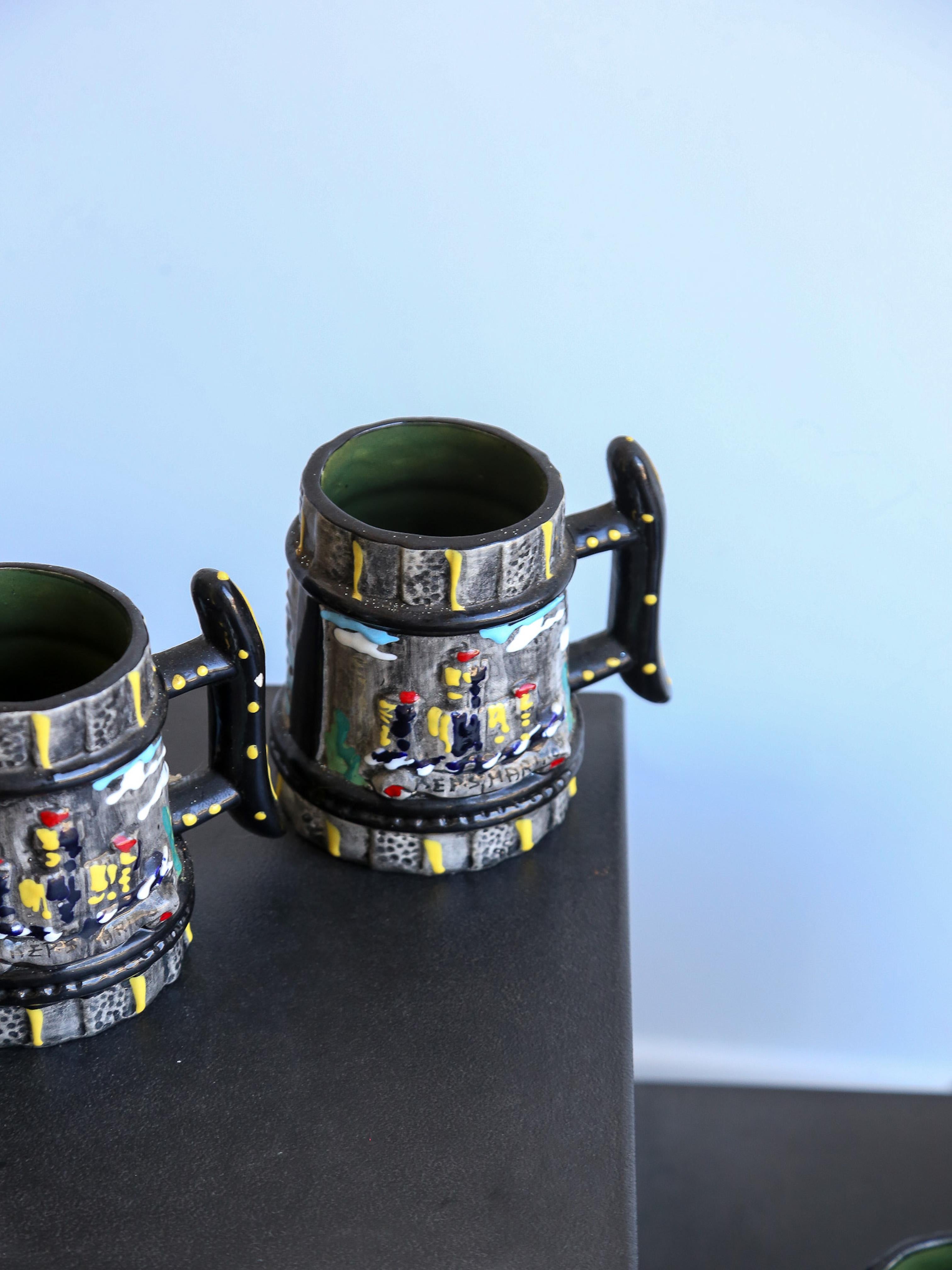 Late 20th Century Repubblica Di San Marino Water Jug Set of Seven For Sale