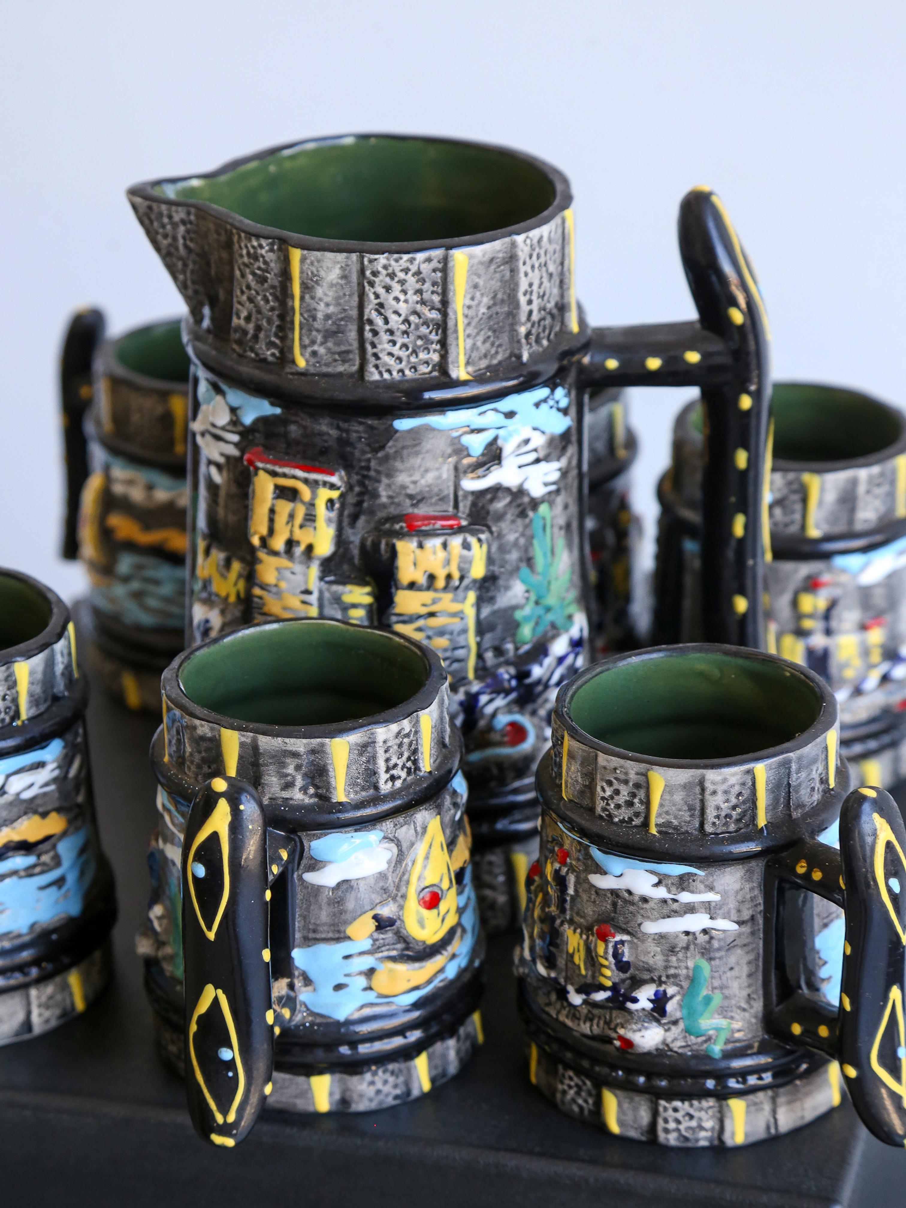 Repubblica Di San Marino Water Jug Set of Seven For Sale 1