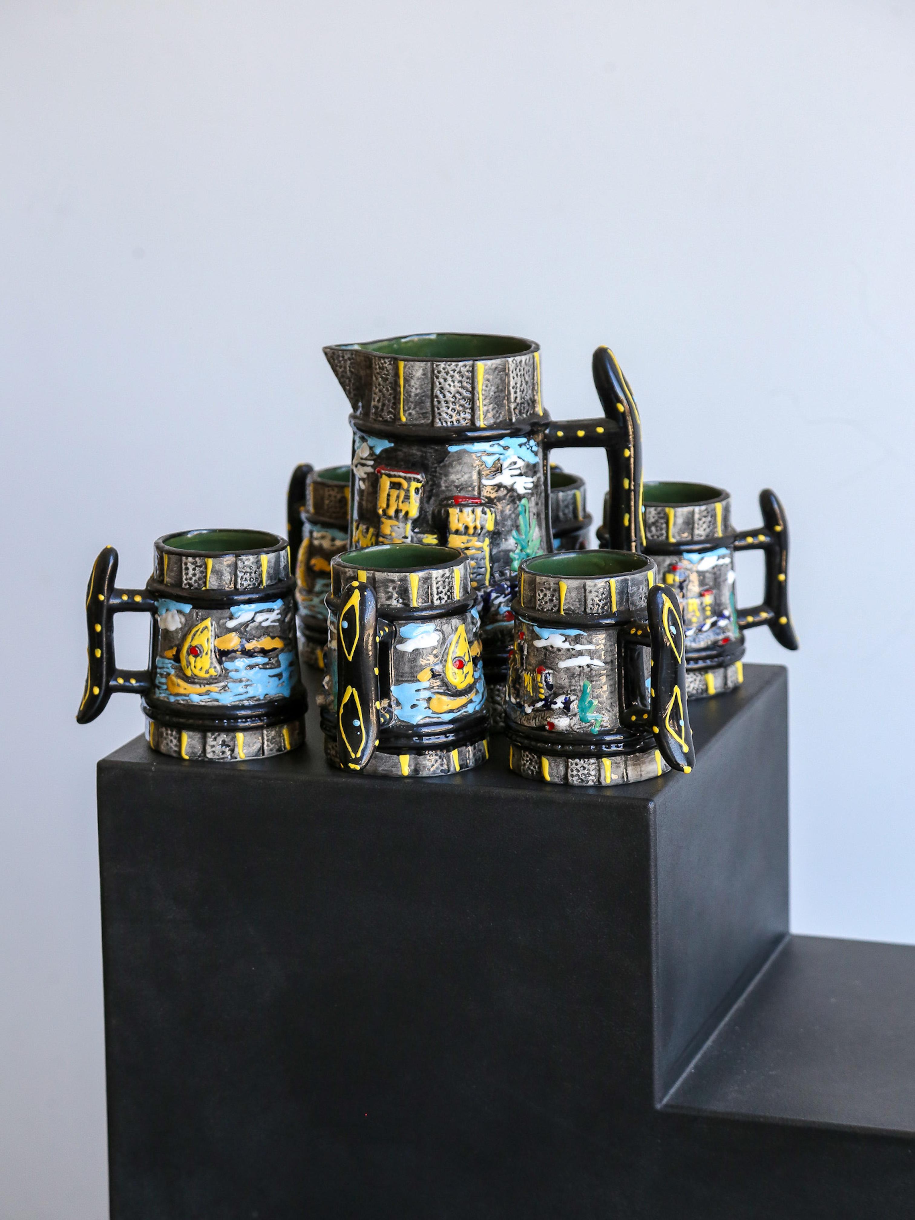 Repubblica Di San Marino Water Jug Set of Seven For Sale 2