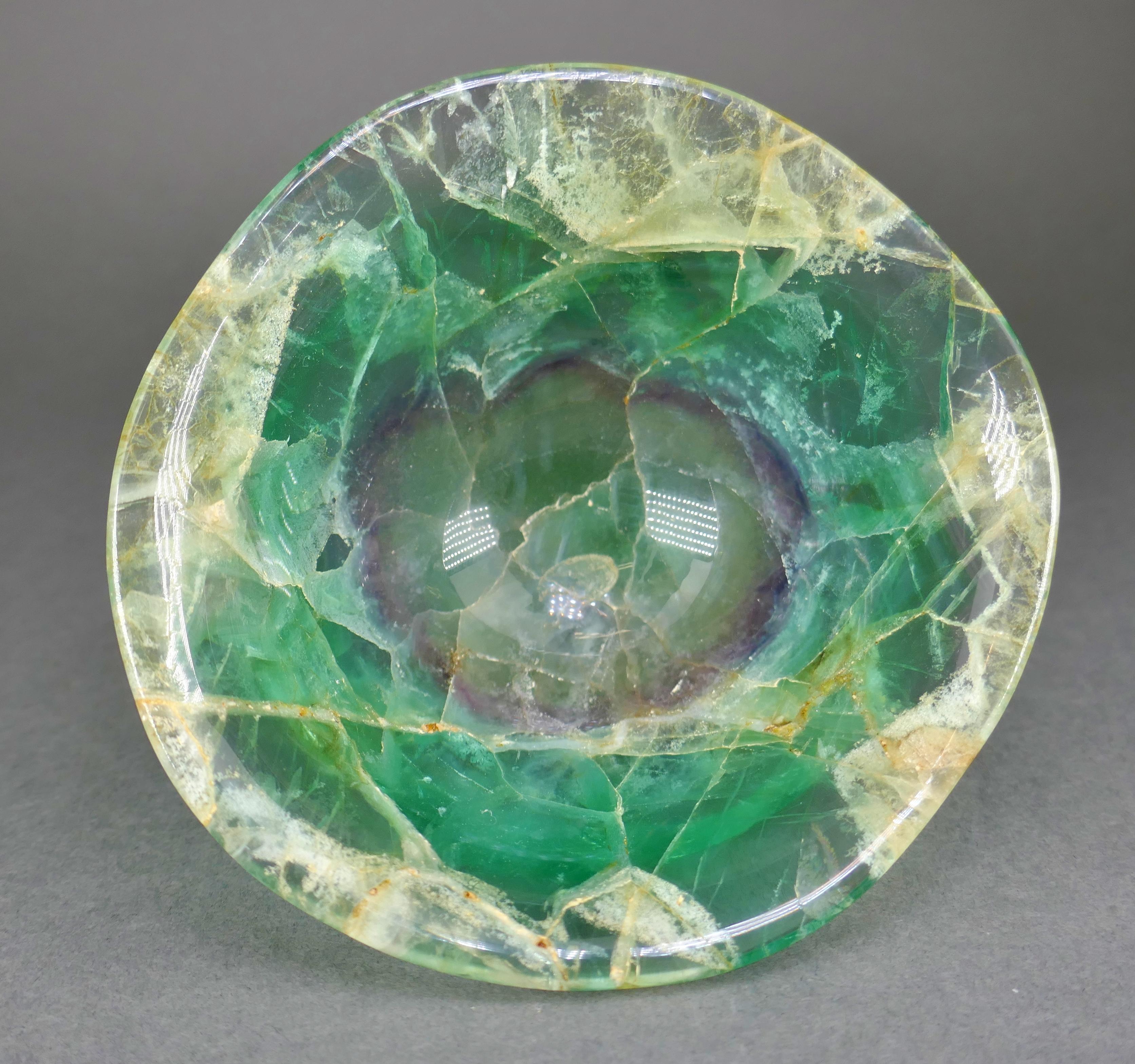 Republic Period Chinese Carved Fluorite Scholars Ceremonial Libation Cup For Sale 5