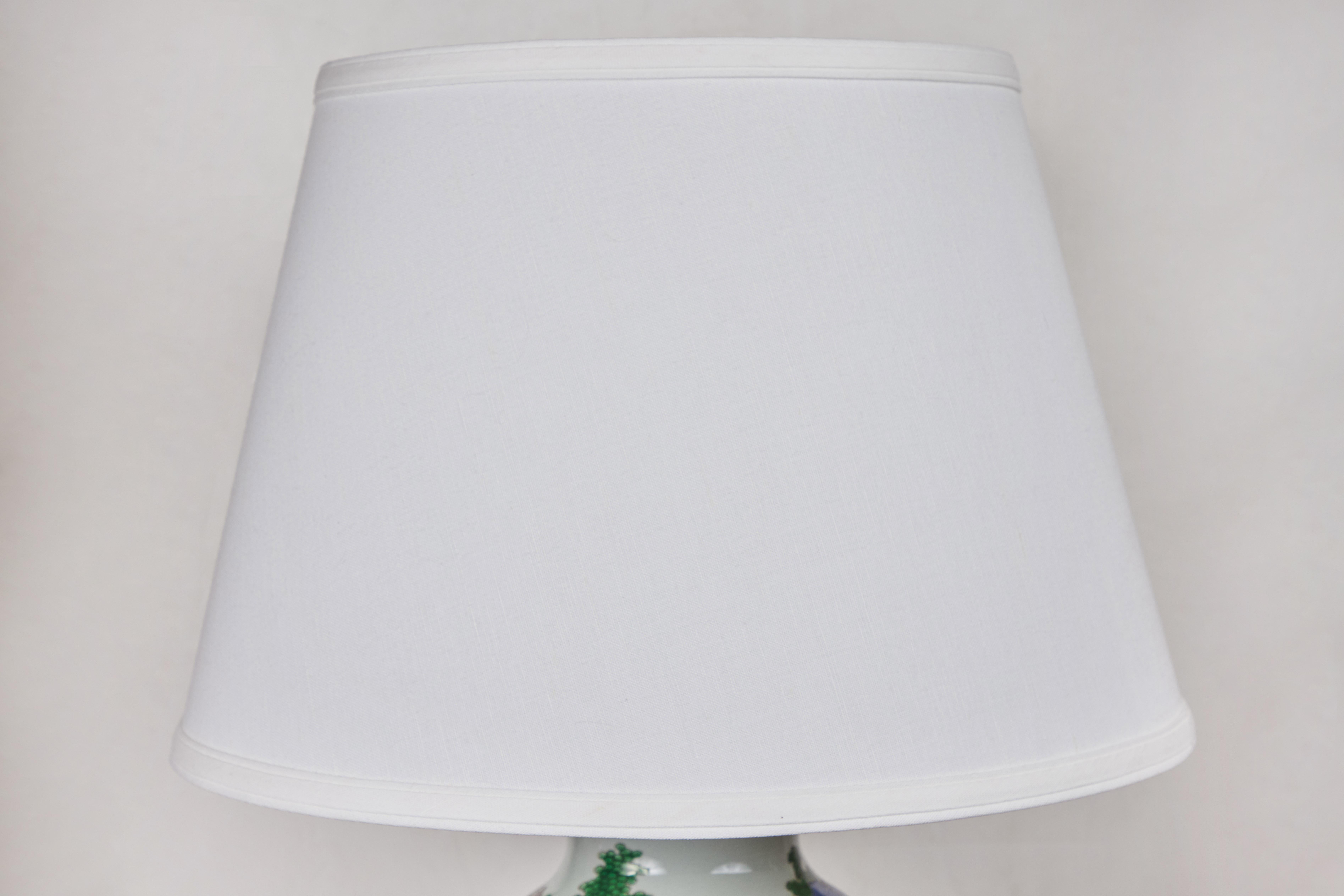 Gilt Republic Period, Porcelain Table Lamps For Sale