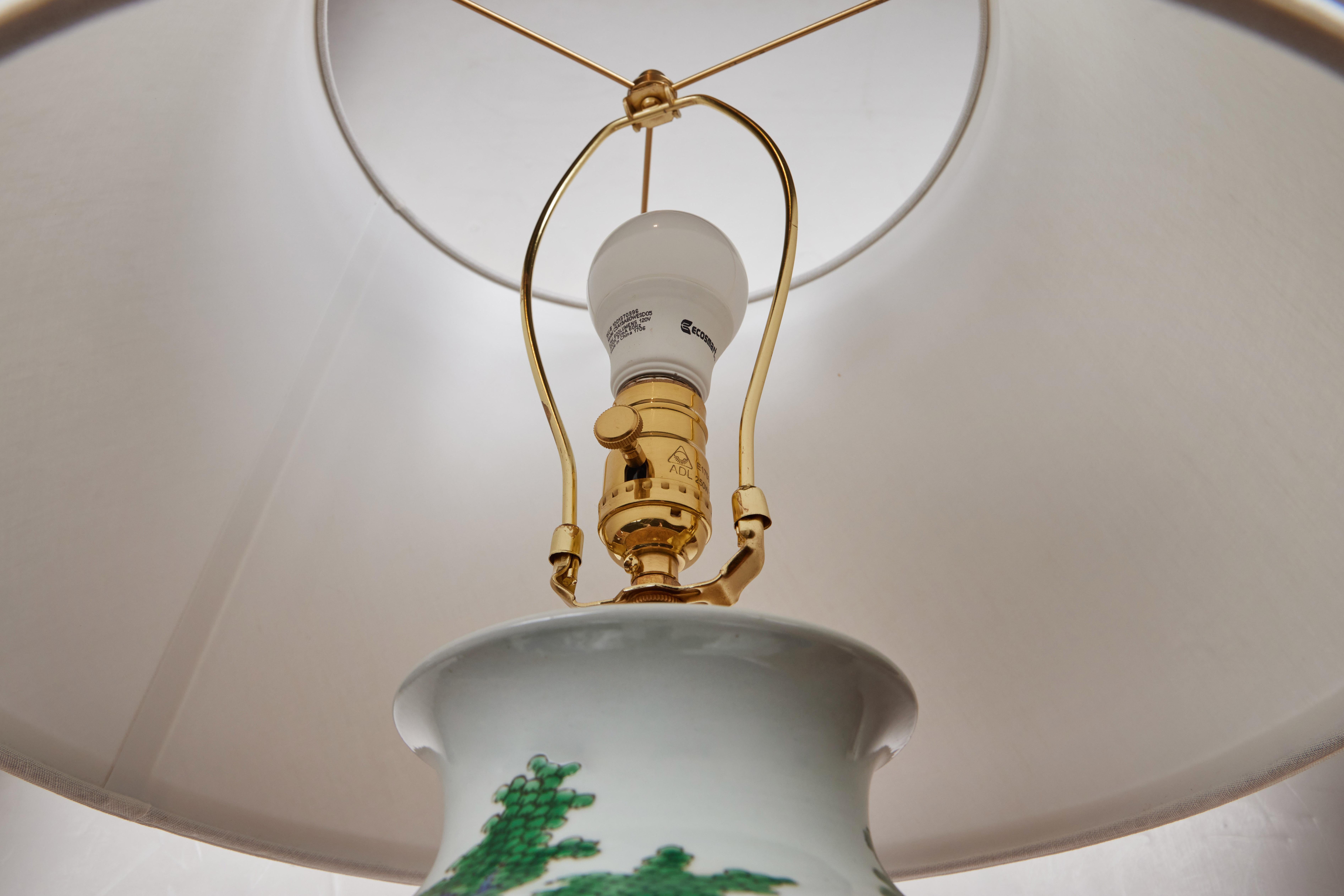 Republic Period, Porcelain Table Lamps In Good Condition For Sale In Newport Beach, CA