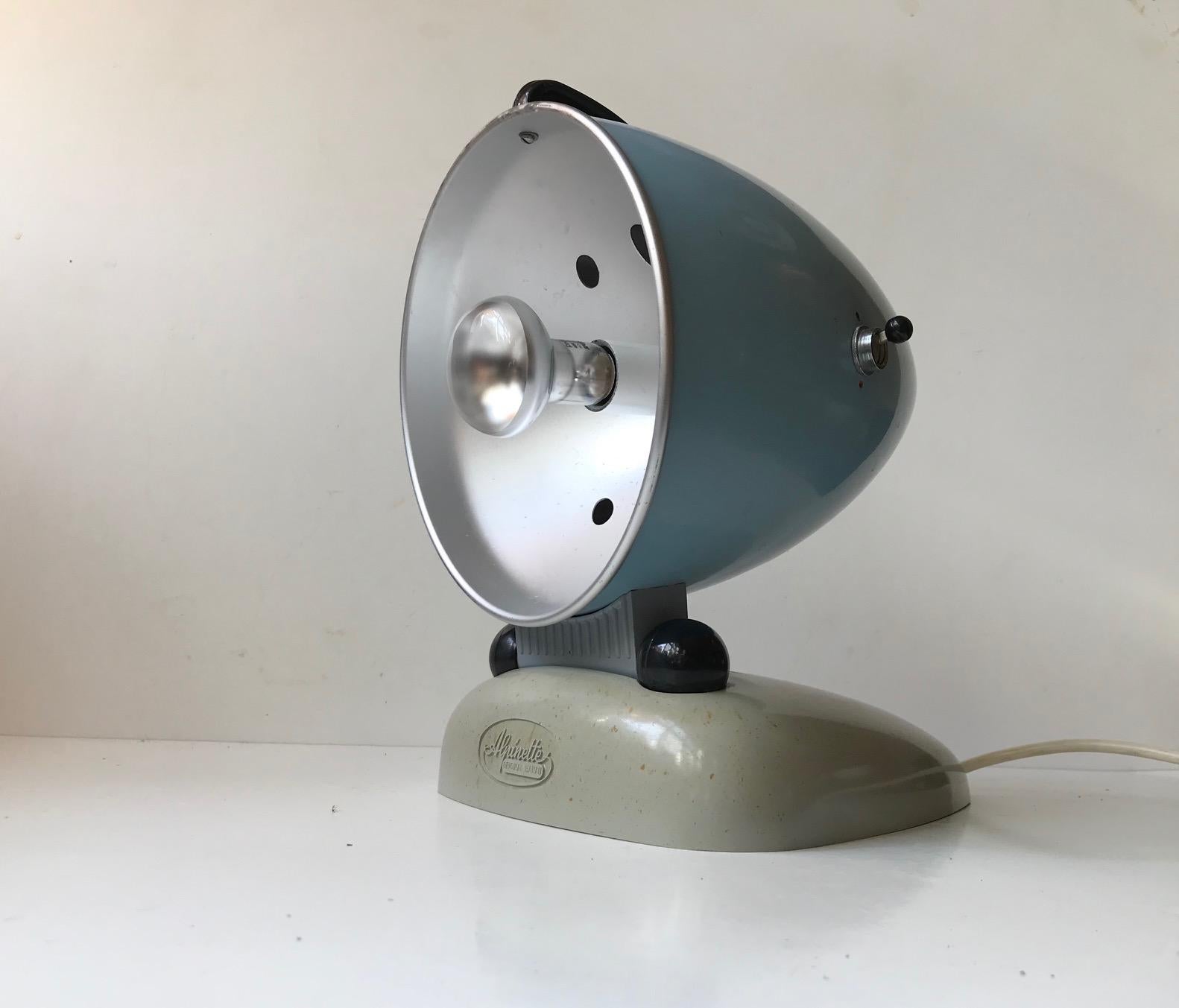 Repurposed Original Hanau Bullit Table Light, Germany, 1950s For Sale 1