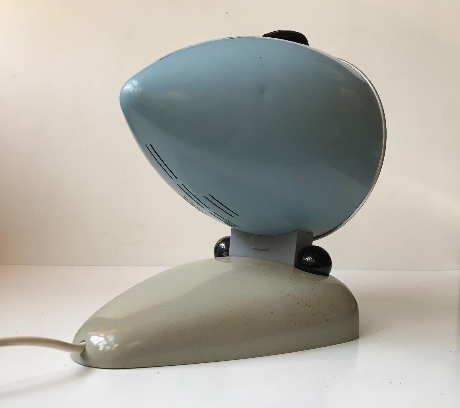 Repurposed Original Hanau Bullit Table Light, Germany, 1950s For Sale 3