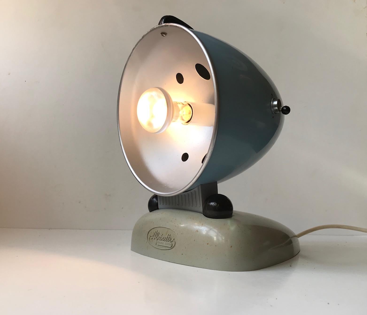 Repurposed Original Hanau Bullit Table Light, Germany, 1950s For Sale 4