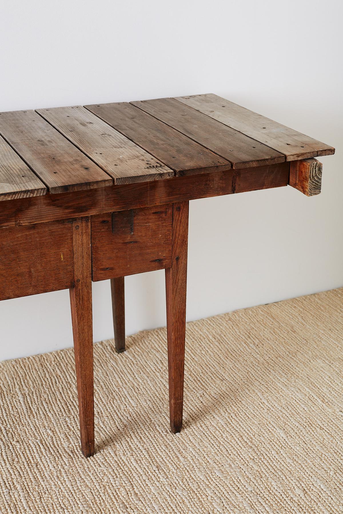 Hand-Crafted Repurposed Primitive Style Wooden Gardening Table