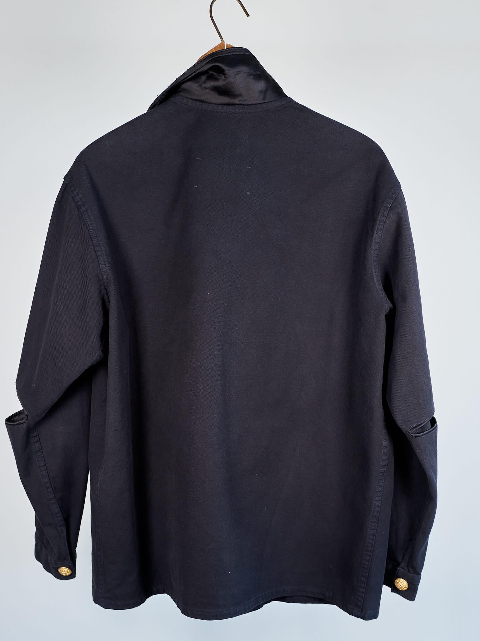 Vintage One of a kind Jacket Black French Silver Black Lurex Tweed J Dauphin 4