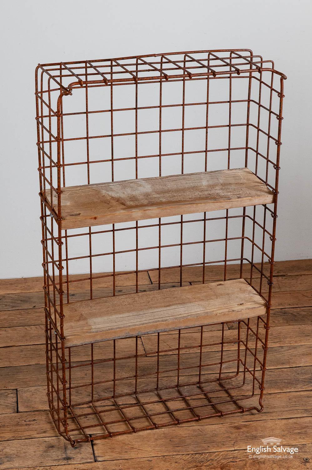 European Repurposed Wirework Bread Baskets Shelves, 20th Century For Sale