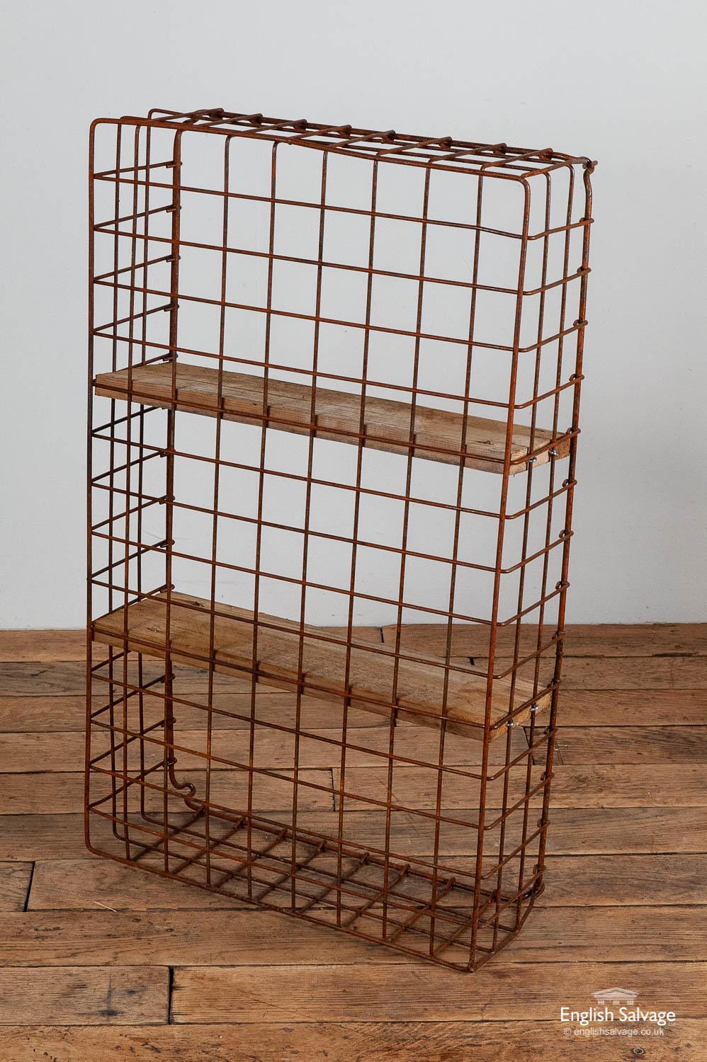 Repurposed Wirework Bread Baskets Shelves, 20th Century In Good Condition For Sale In London, GB