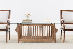 Repurposed Wooden Bird Crate Coffee Cocktail Table