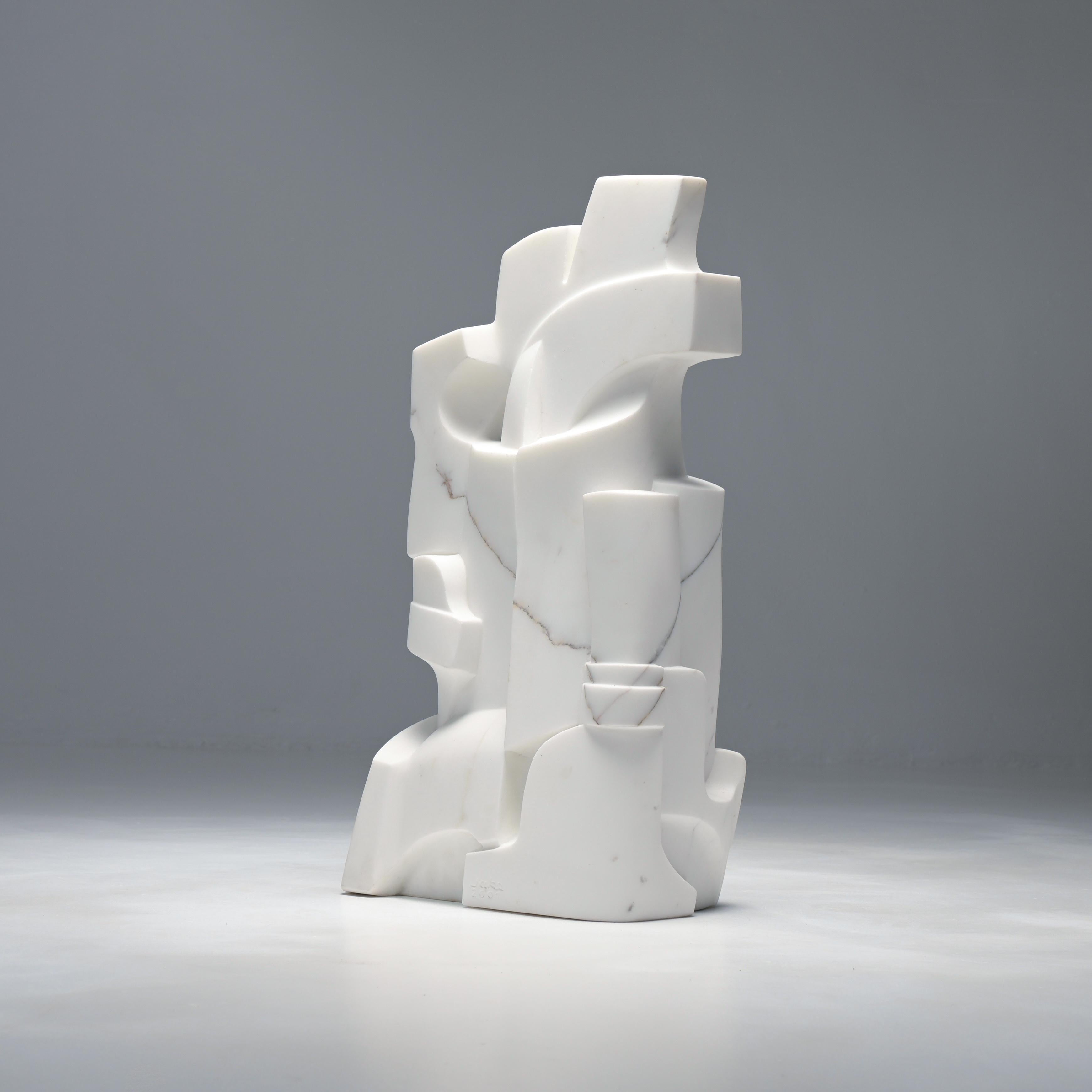 Requiem Carrara Marble Sculpture by Jan Keustermans For Sale 4