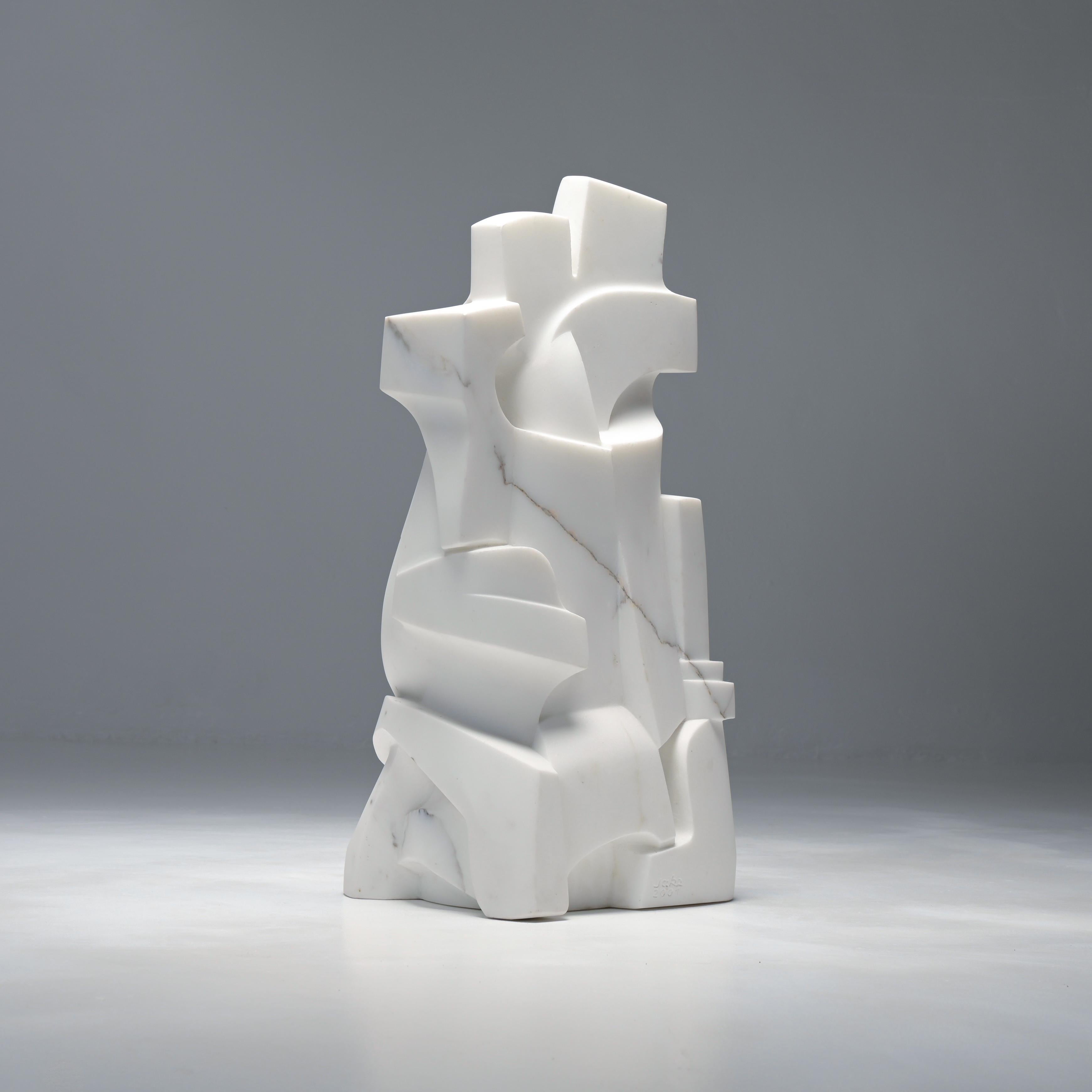 Requiem Carrara Marble Sculpture by Jan Keustermans For Sale 6