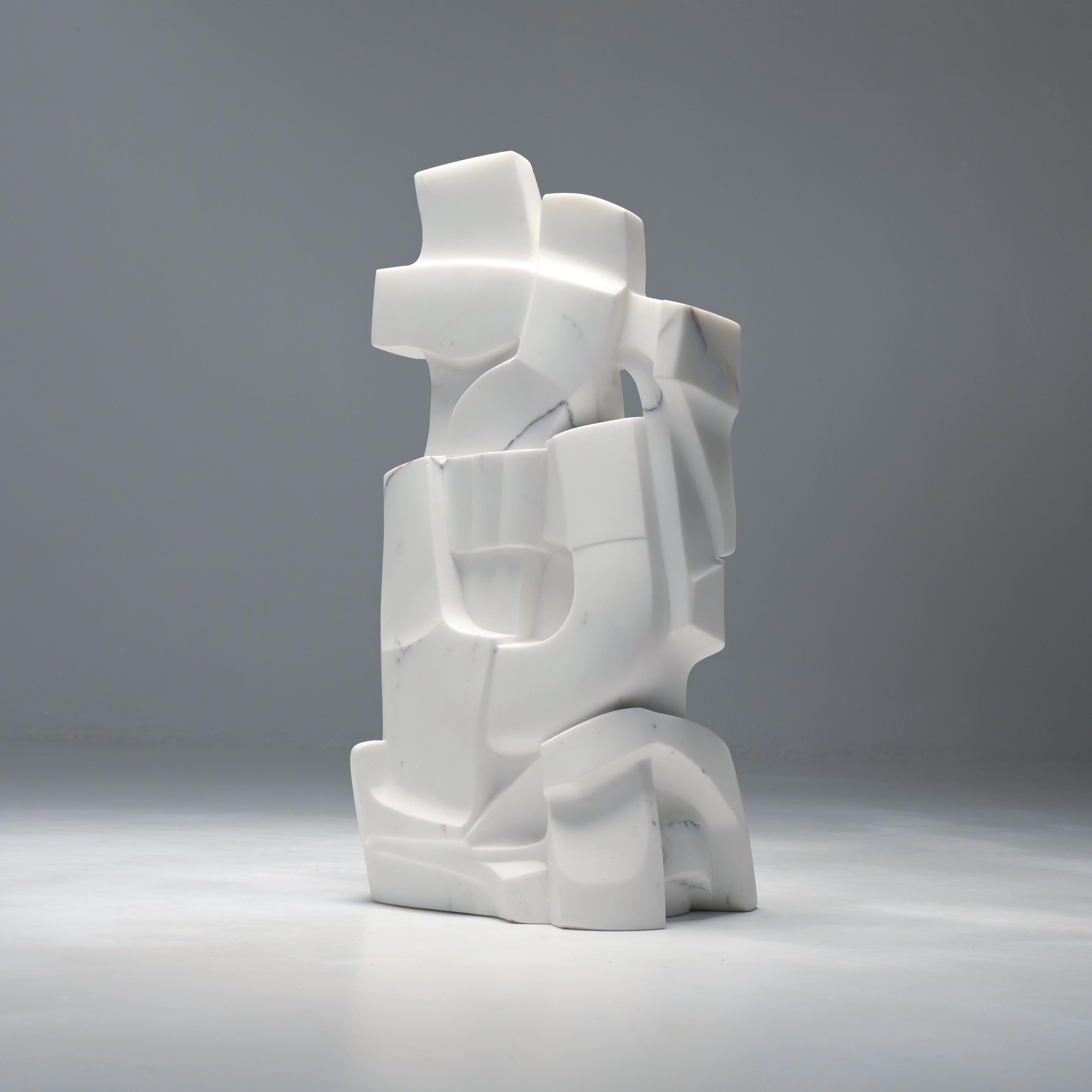 Scultura in marmo di Carrara Requiem di Jan Keustermans in vendita 8