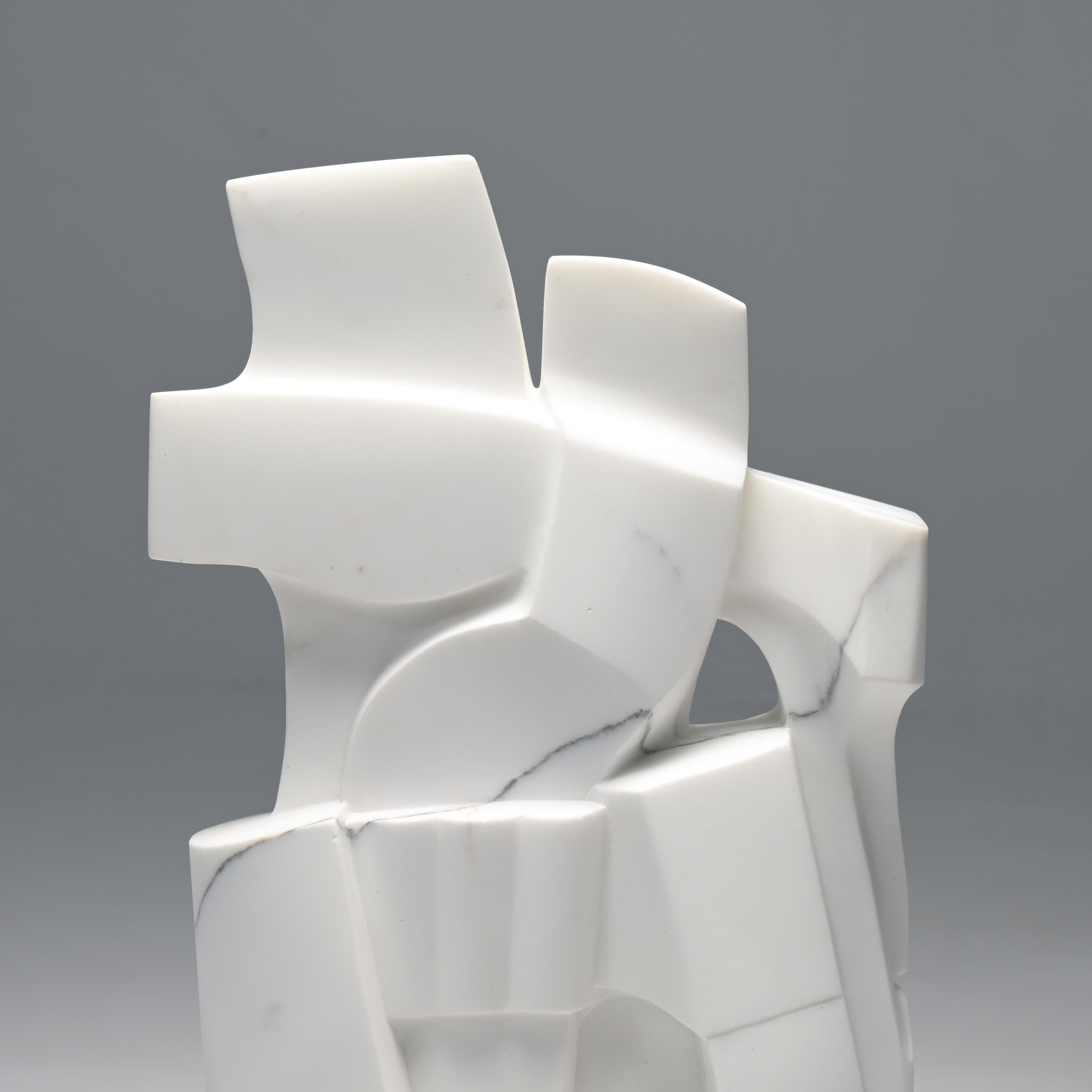 Requiem Carrara Marble Sculpture by Jan Keustermans In Excellent Condition For Sale In Vlimmeren, BE