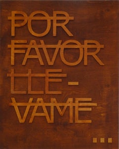 "Untitled (POR FAVOR LLEVAME...)" - Painting by artist RERO