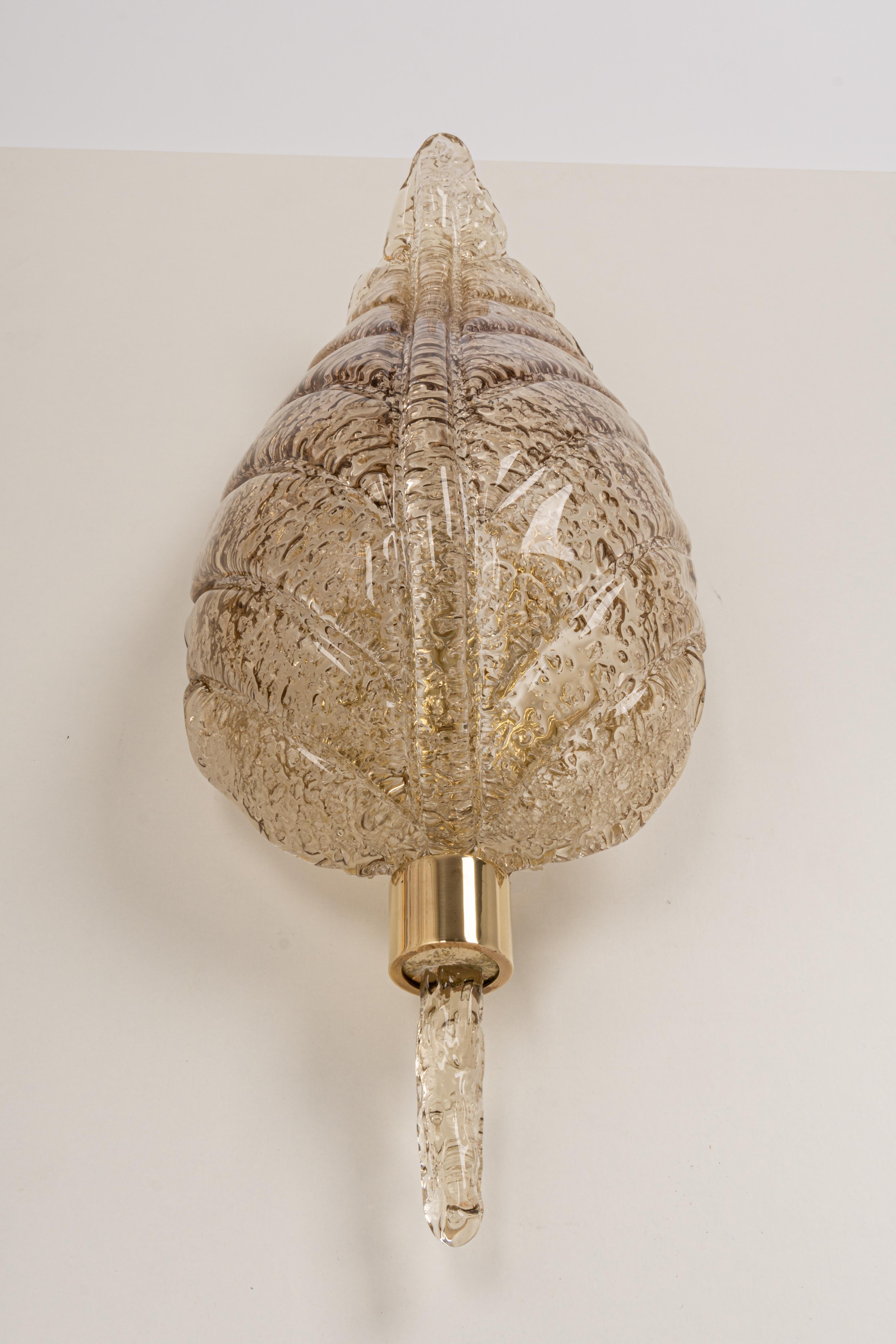Mid-Century Modern Res. for Kim Set of Large Murano Glass Sconces by Barovier & Toso, Italy, 1970s