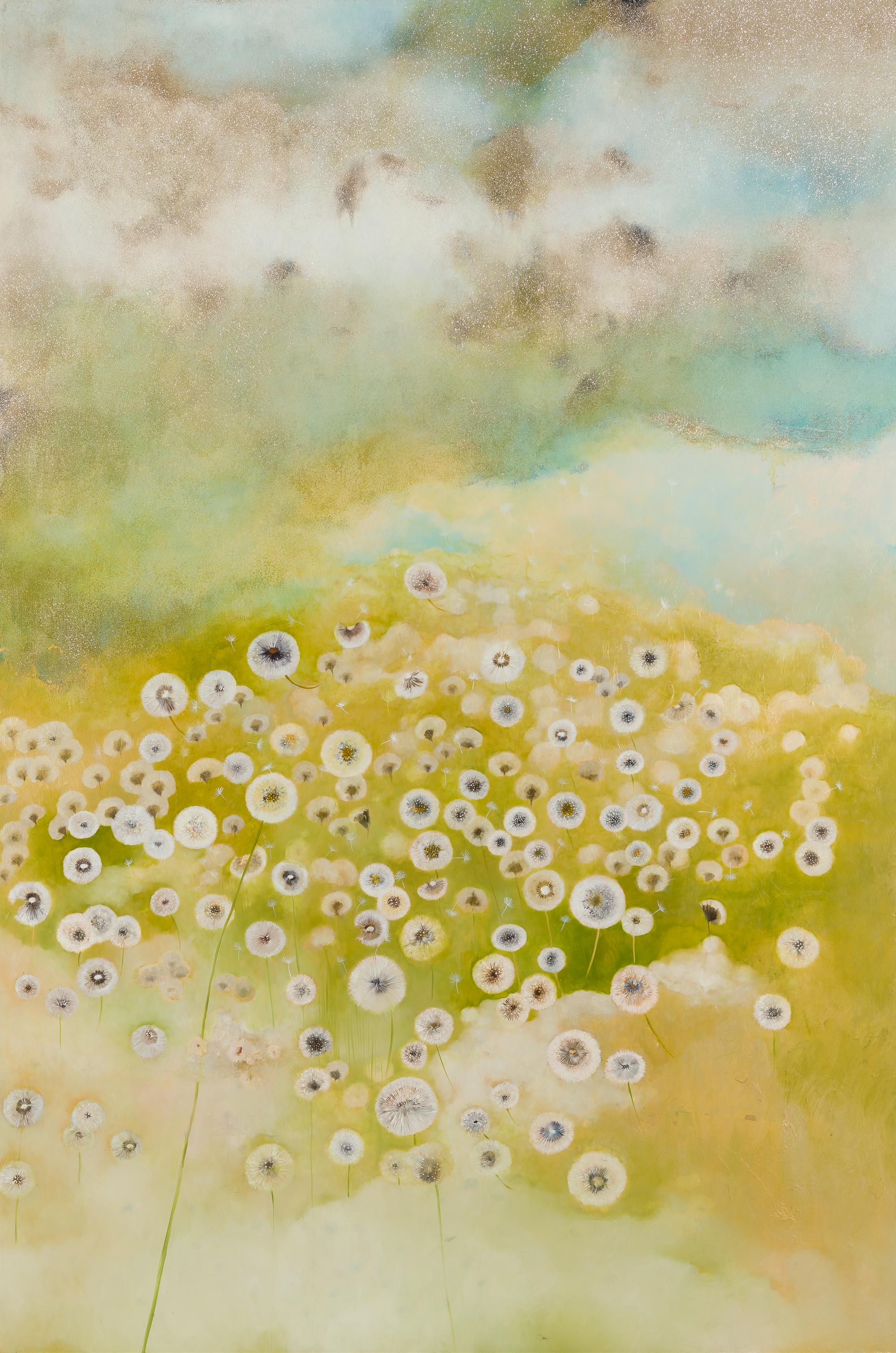 Resa Blatman Landscape Painting - Dandelion Clouds