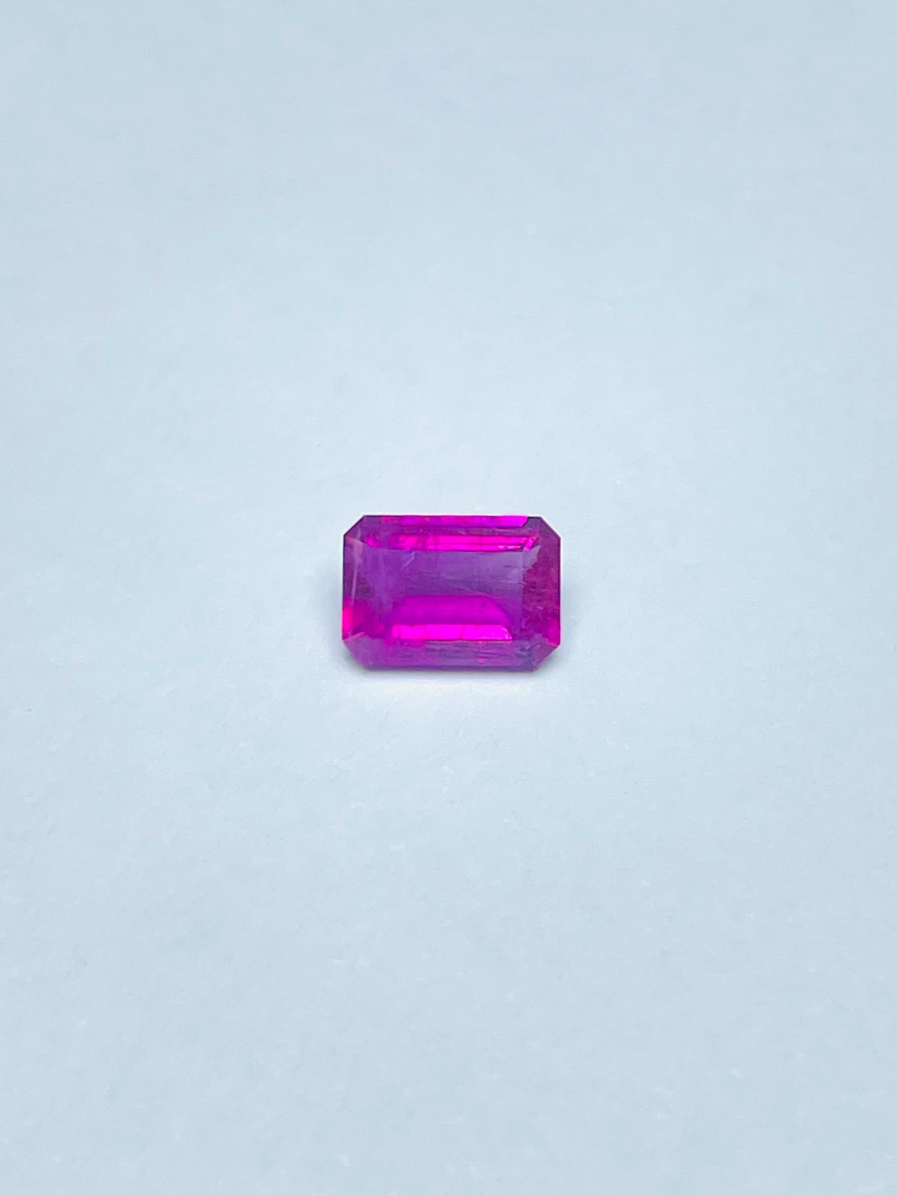 GIA-zertifizierter roter Smaragd (Roter Beryll) Seltene Größe 0,55 Karat im Zustand „Neu“ im Angebot in bangkok, TH
