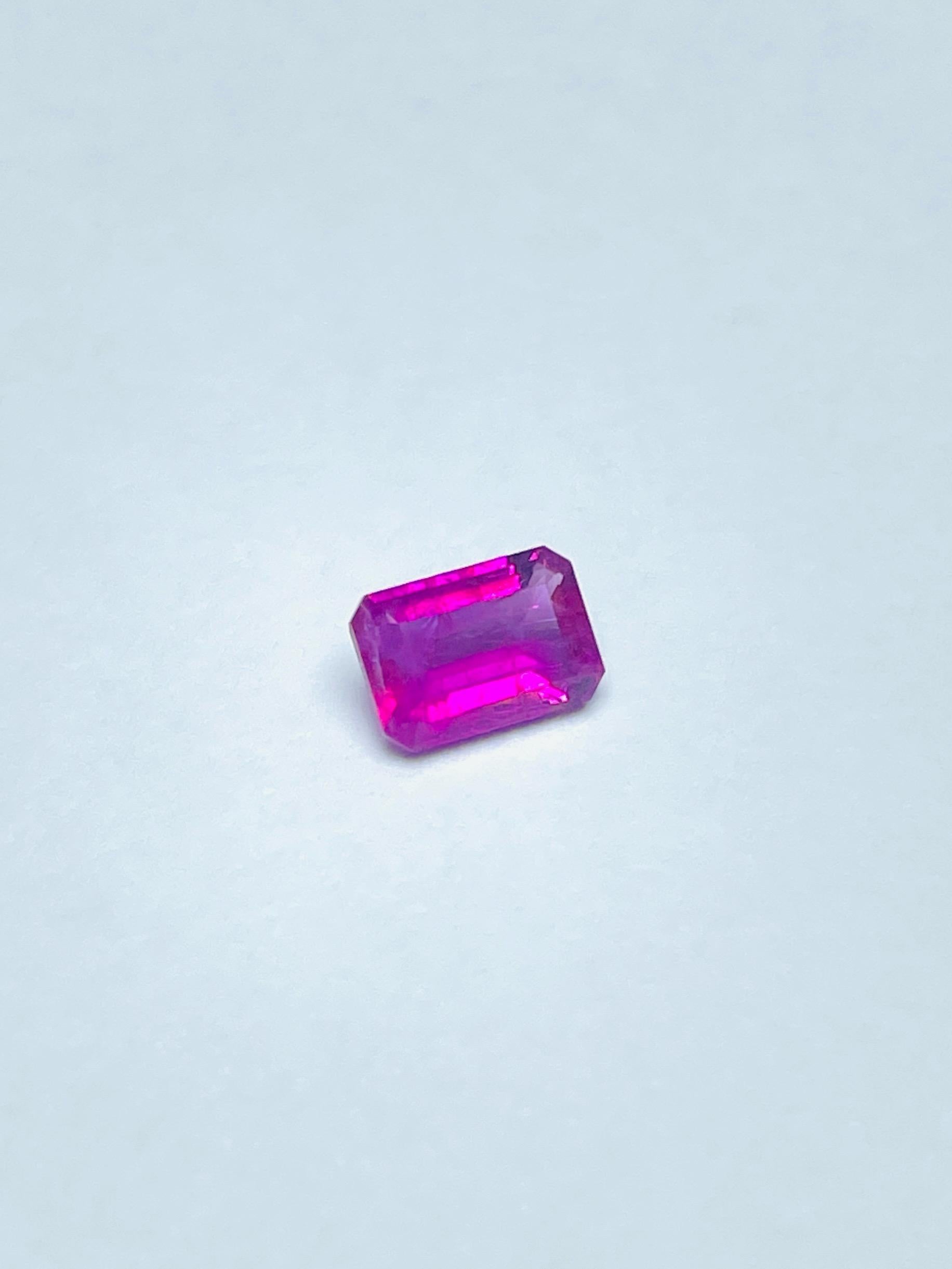 GIA-zertifizierter roter Smaragd (Roter Beryll) Seltene Größe 0,55 Karat für Damen oder Herren im Angebot
