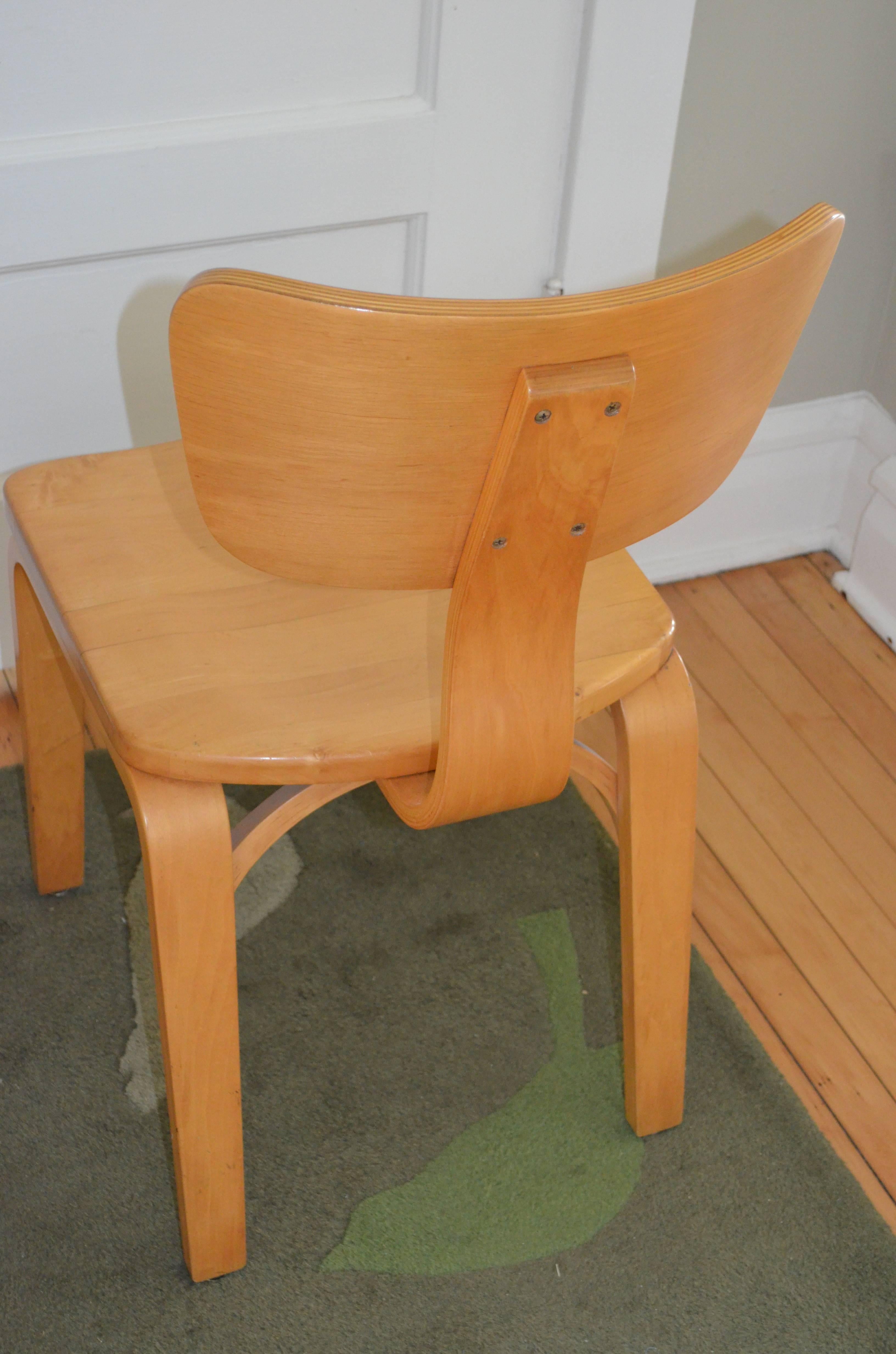 Reserved for Alexandra: Thonet Maple Dining Chairs with Bentwood, Set of Four 10