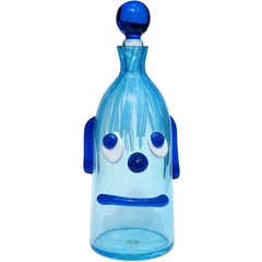 Reserved for Joey - Murano Clown Face Italian Art Glass Decanter