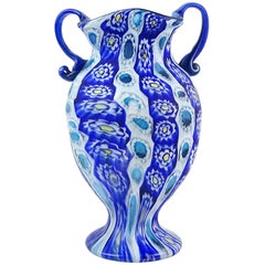 Reserved for Megan - Fratelli Toso Millefiori Antique Italian Art Glass Vase